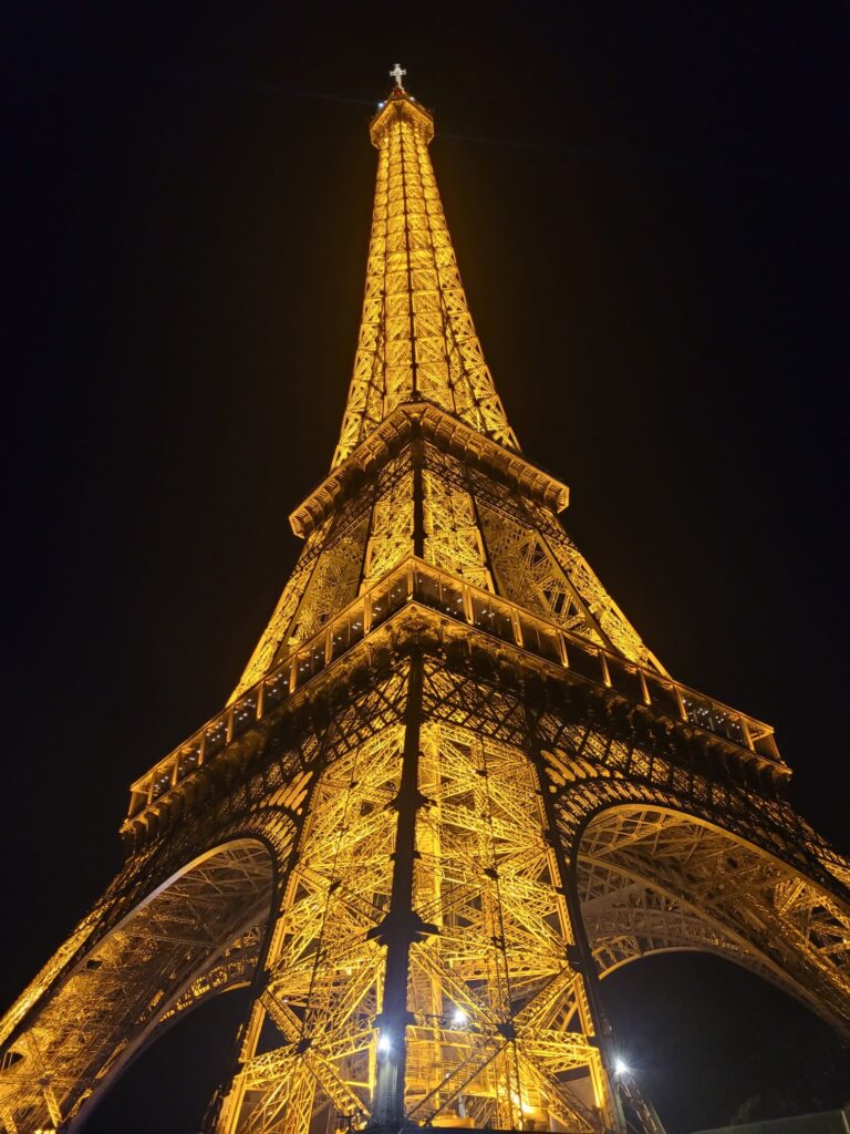 The Eiffel Tower at night, Paris