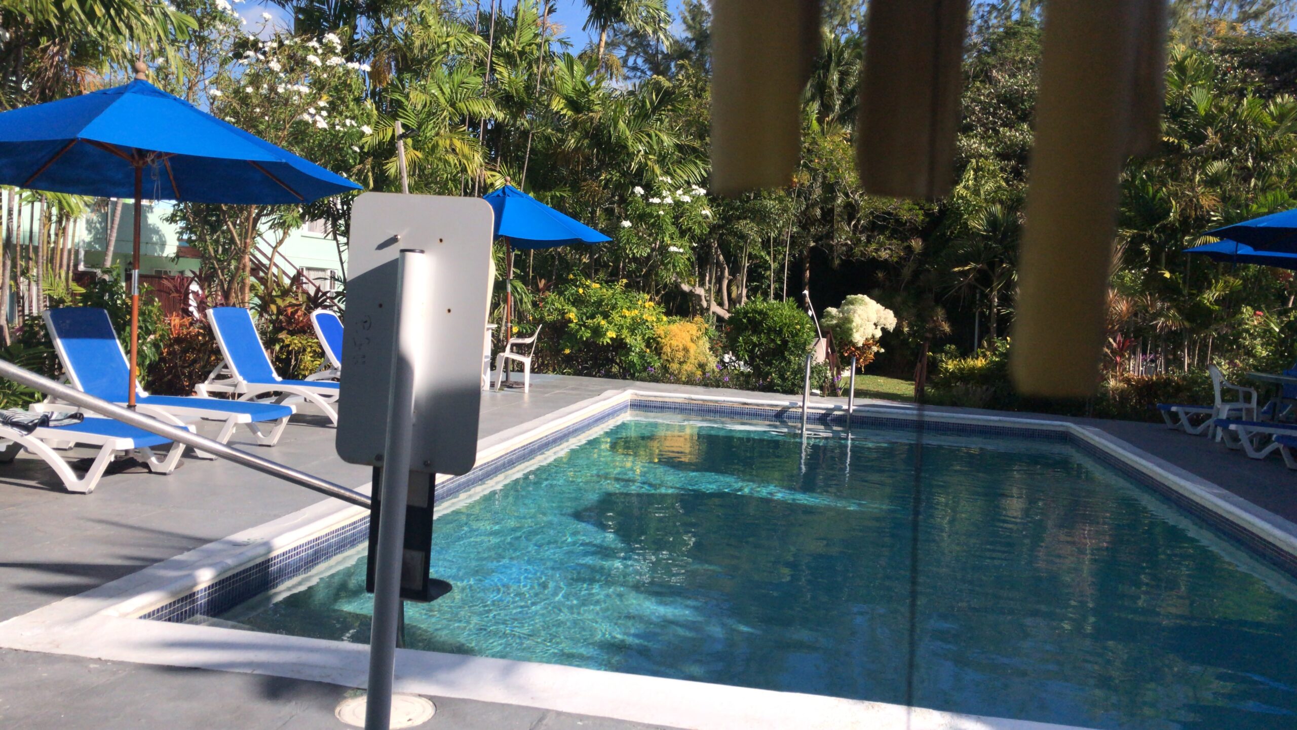 Hotel pool in Barbados