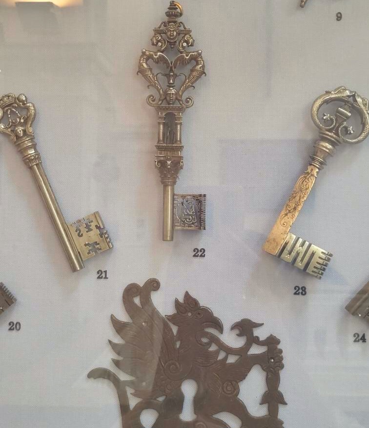 Iron work, keys at the V&A museum, london