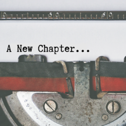 A new chapter written on a typewriter