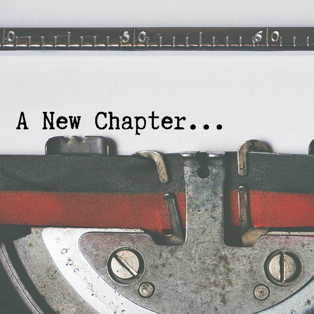 A new chapter written on a typewriter