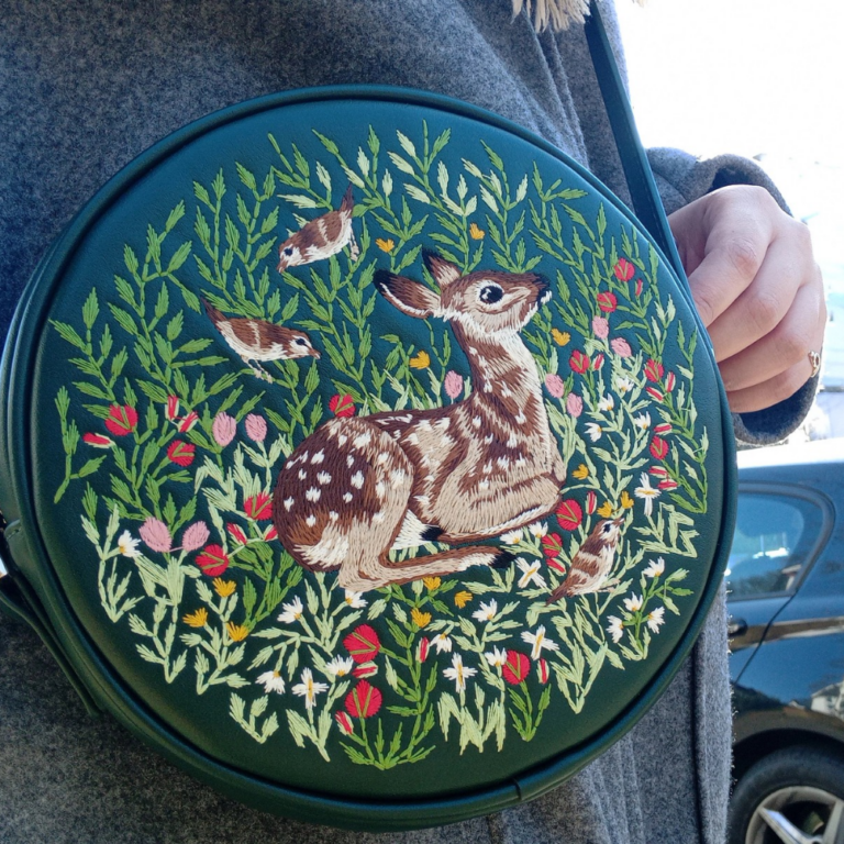 Fable England Chloe Fawn Circle Bag