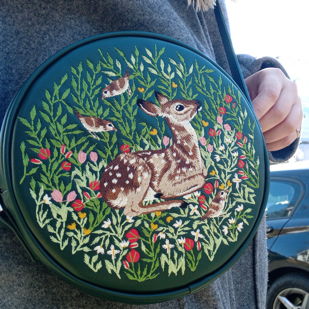 Fable England Chloe Fawn Circle Bag