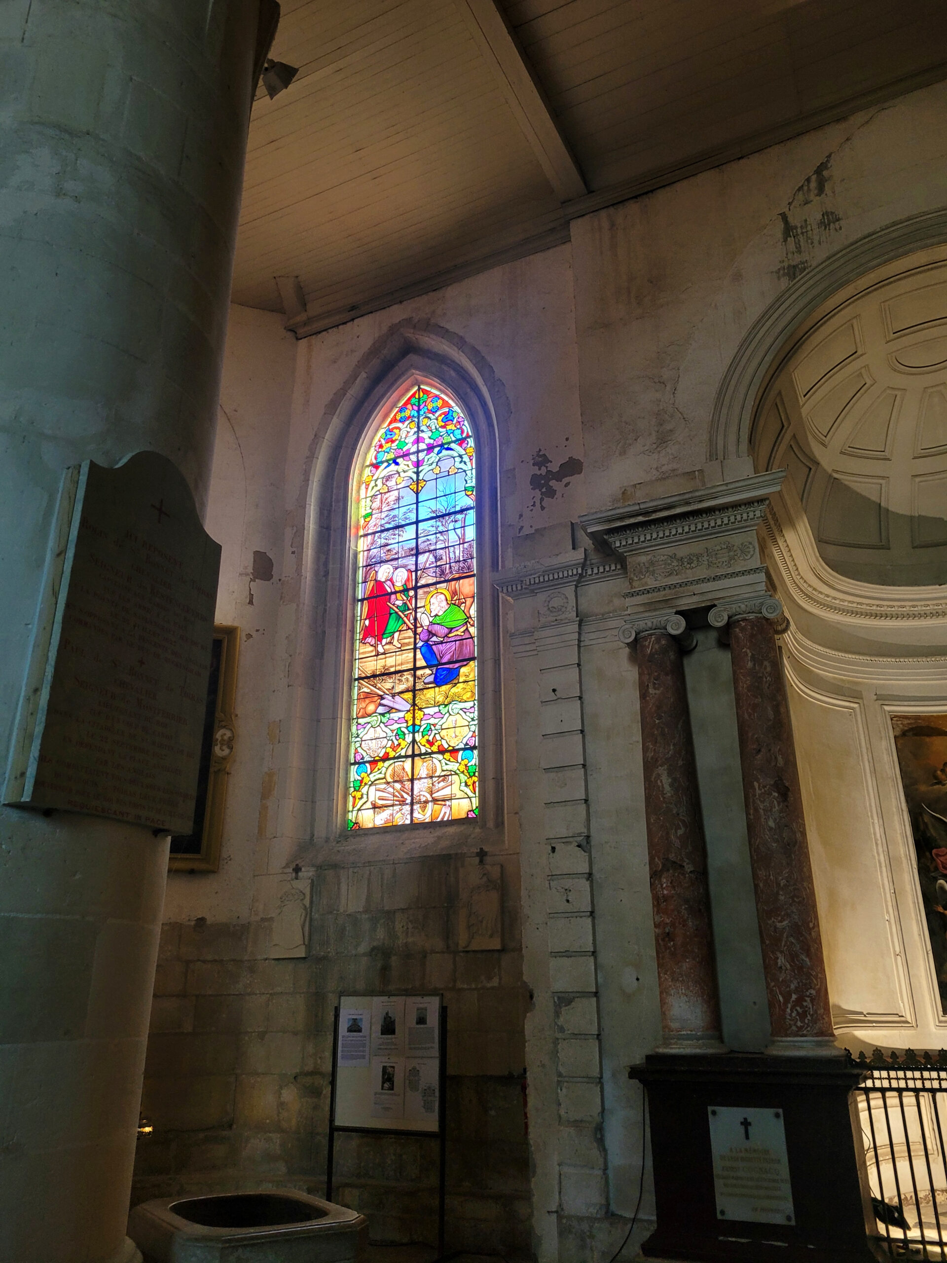 Saint Martin De Re Church stained glass window