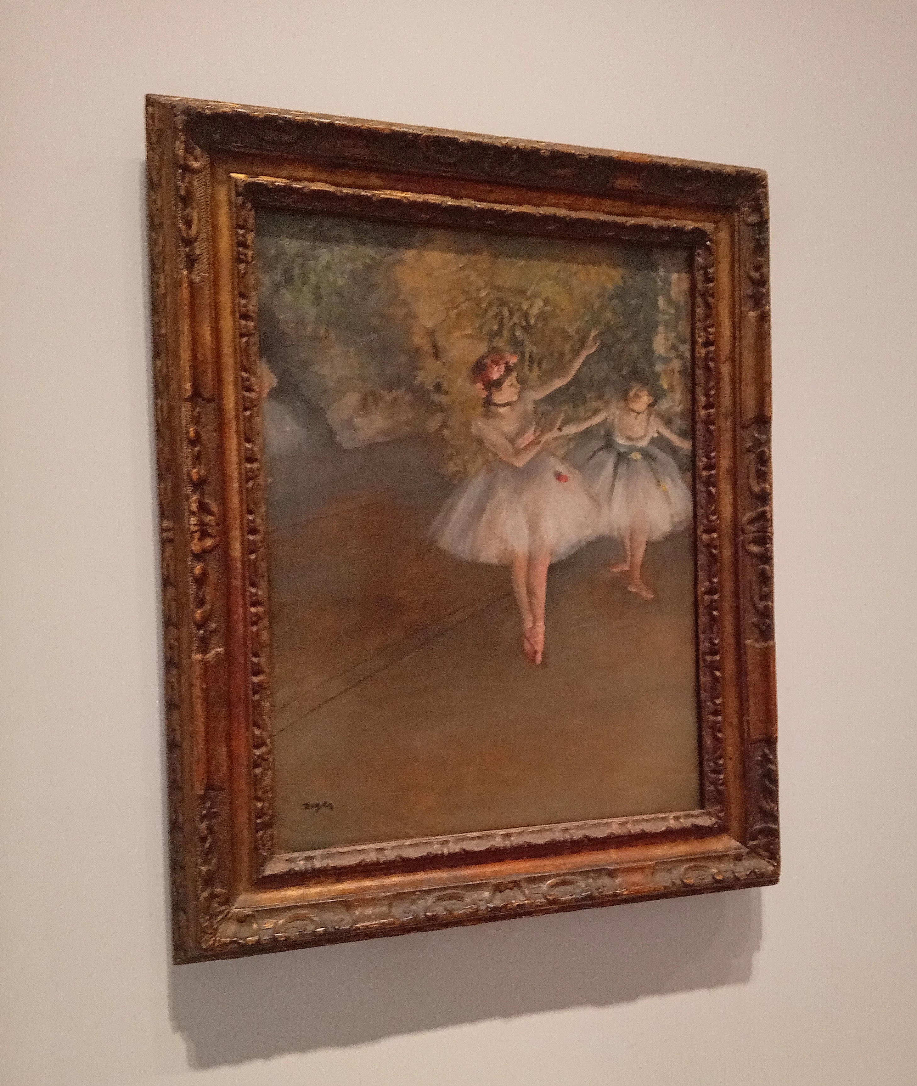 Edgar Degas painting at the Courtauld Gallery in London