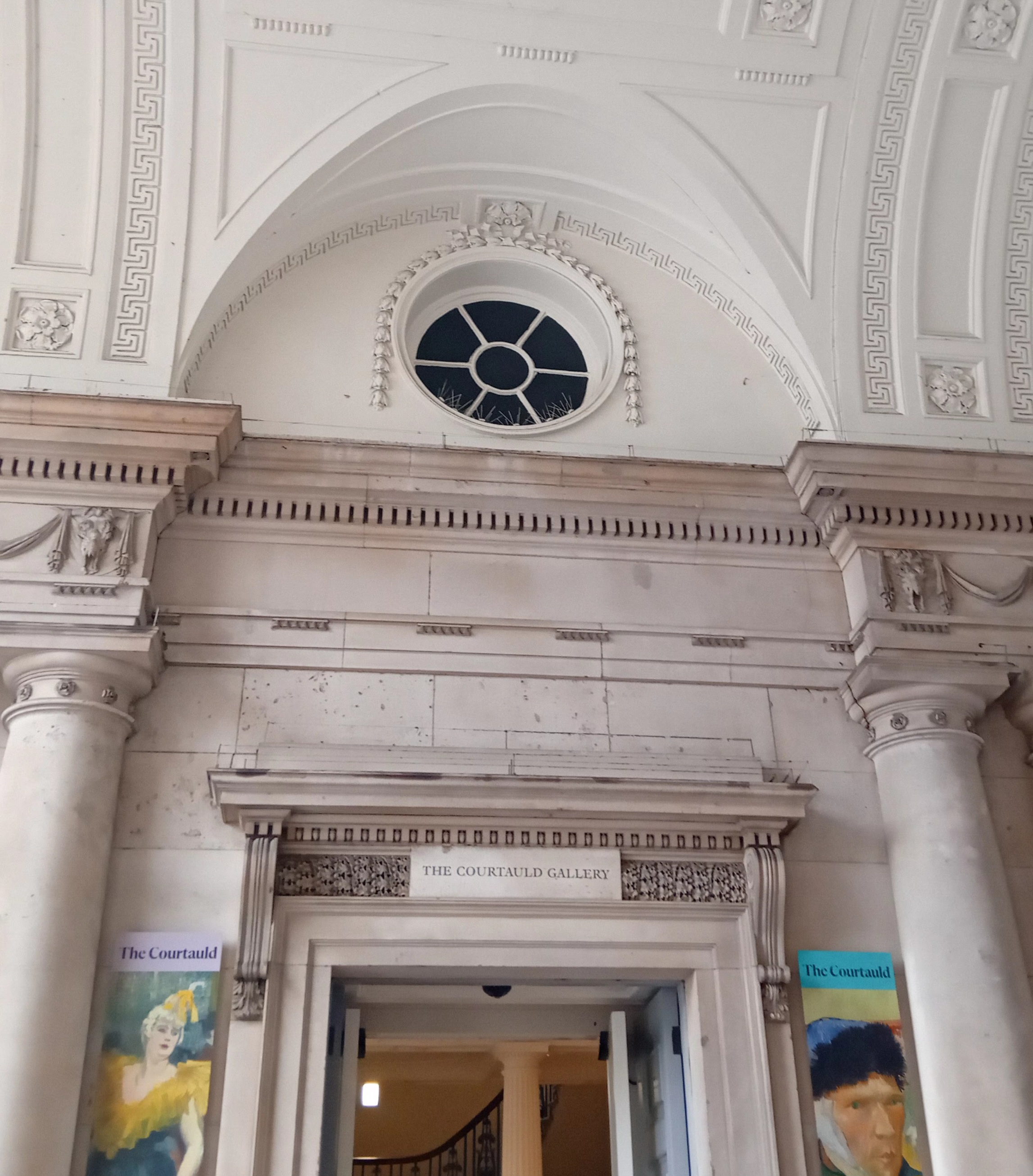 Entrance into the Courtauld Gallery