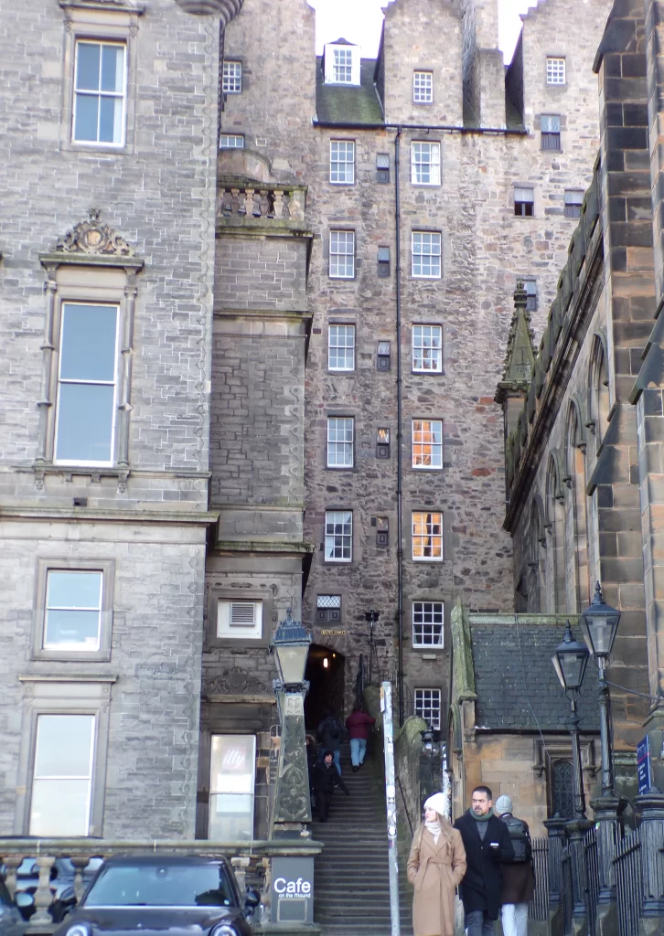 The end of Advocate's Close in Edinburgh