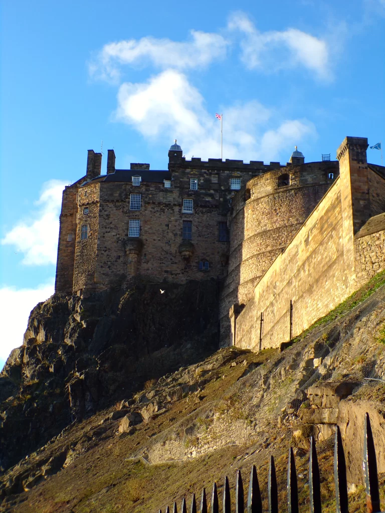 A view of Edinburgh Castle from Granny's Green Steps, Scotland