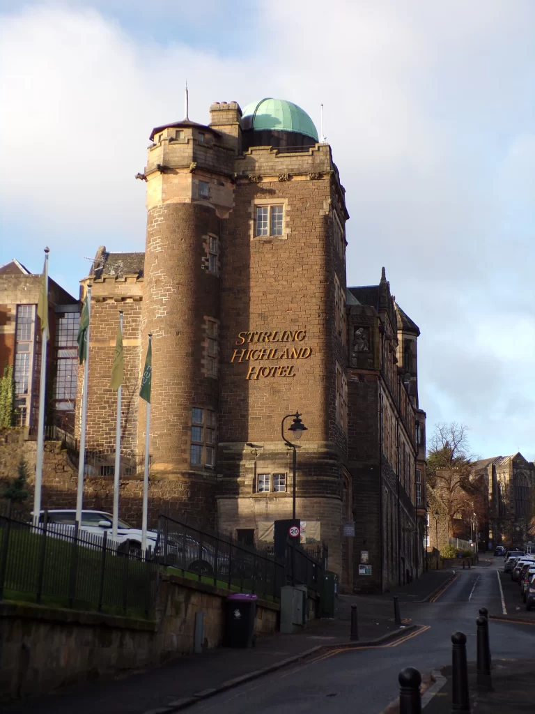 A view of Stirling Highland Hotel, Scotland