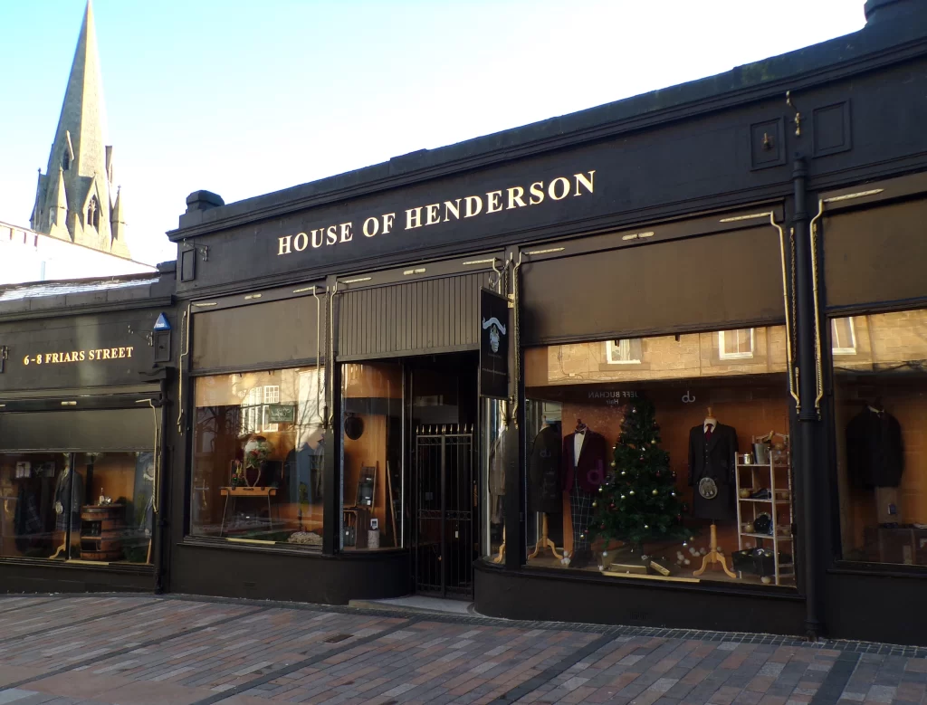 Kilt shop 'House of Henderson' in Stirling Town Centre