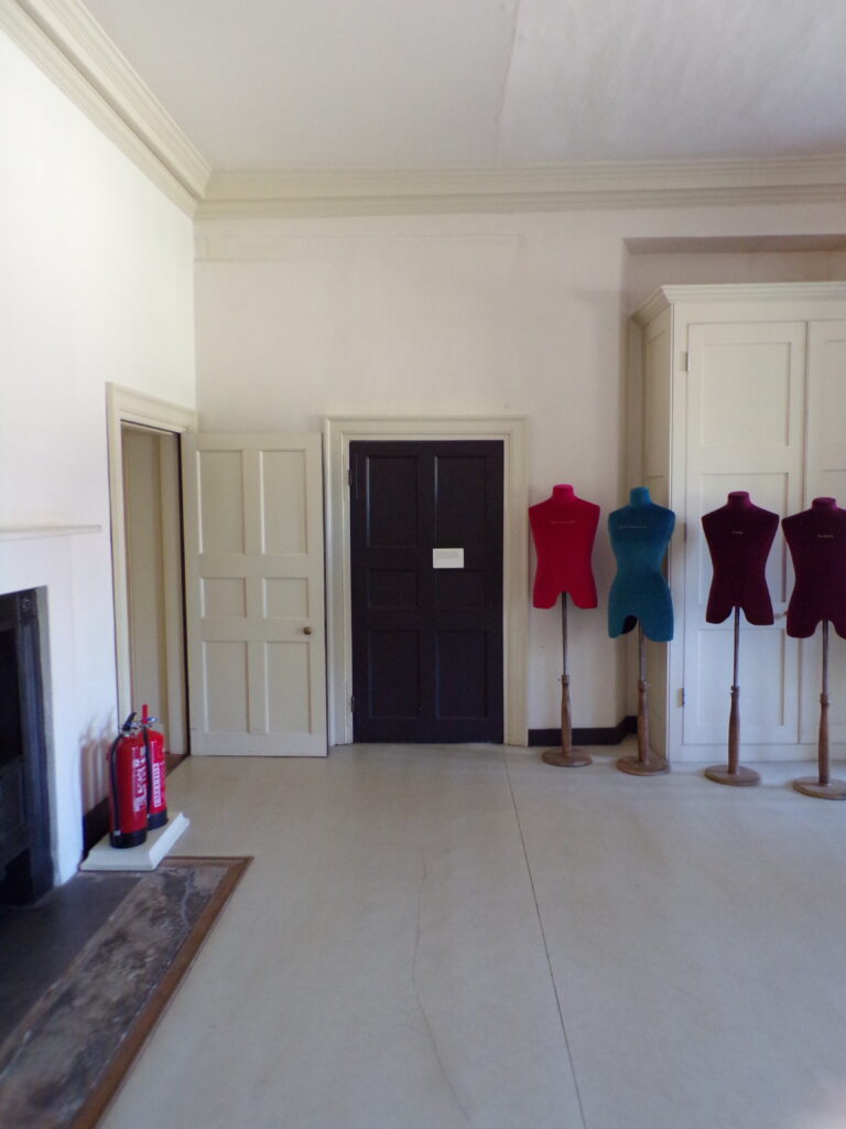 The door leading to the room where King George was kept during his illness, a now demolished part of the palace
