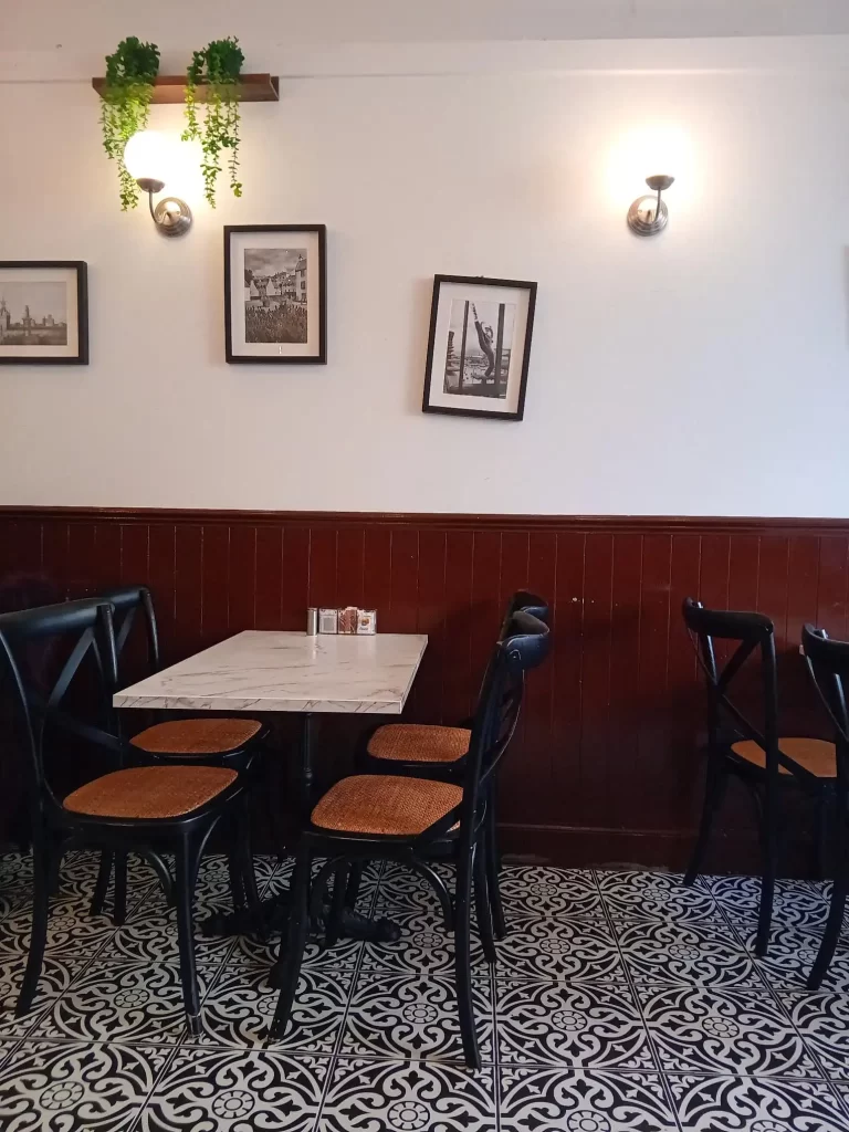Inside Granary Cafe in Stirling Scotland
