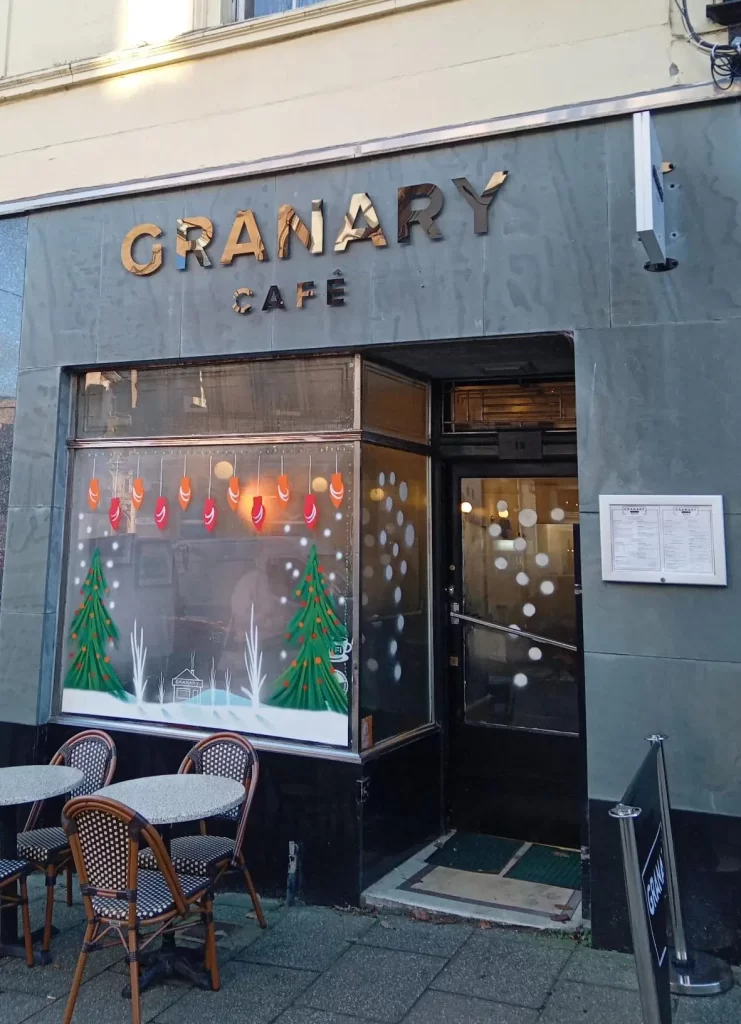 Exterior of Granary Cafe in Stirling, Scotland