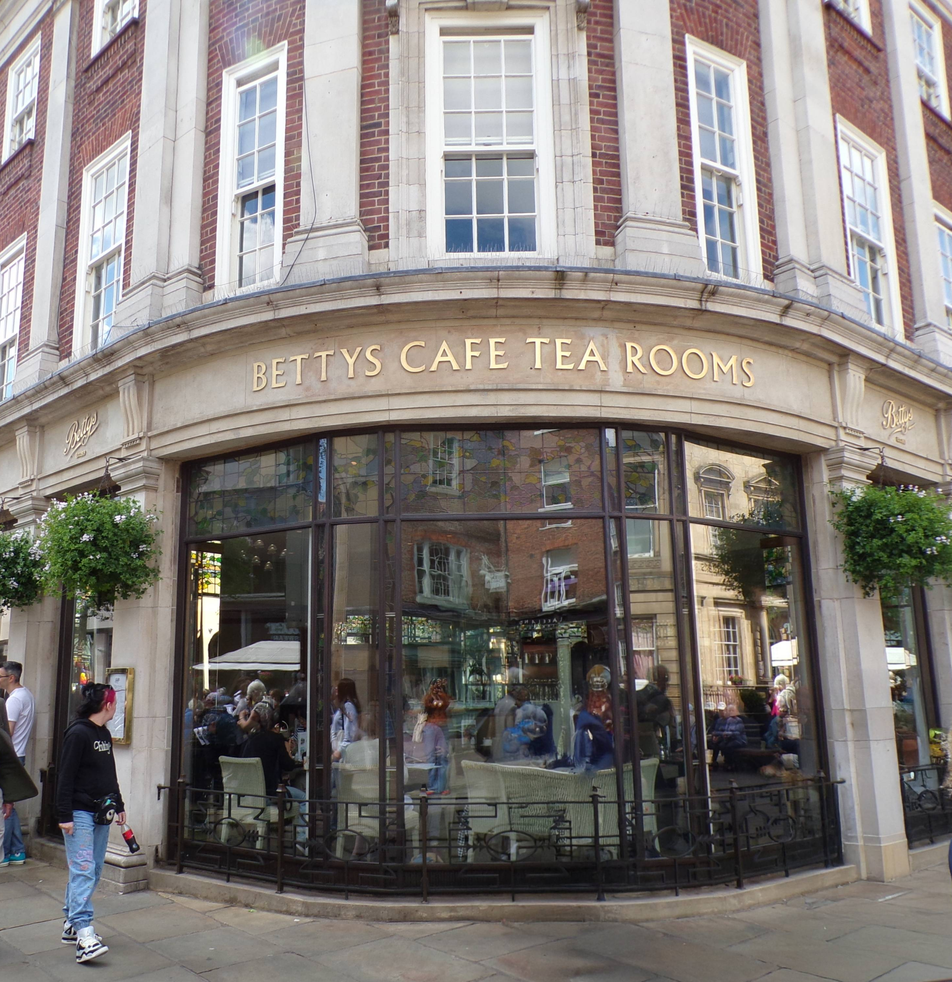 Outside Bettys in York city centre