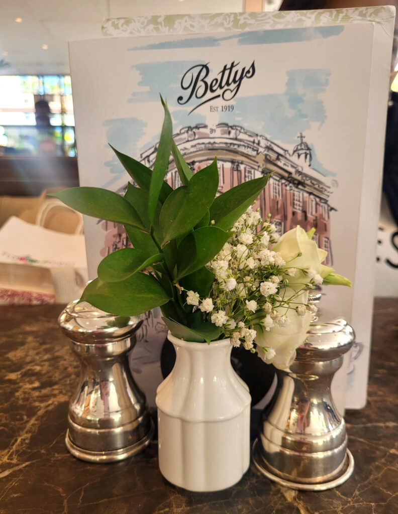 The table decor at Bettys, York