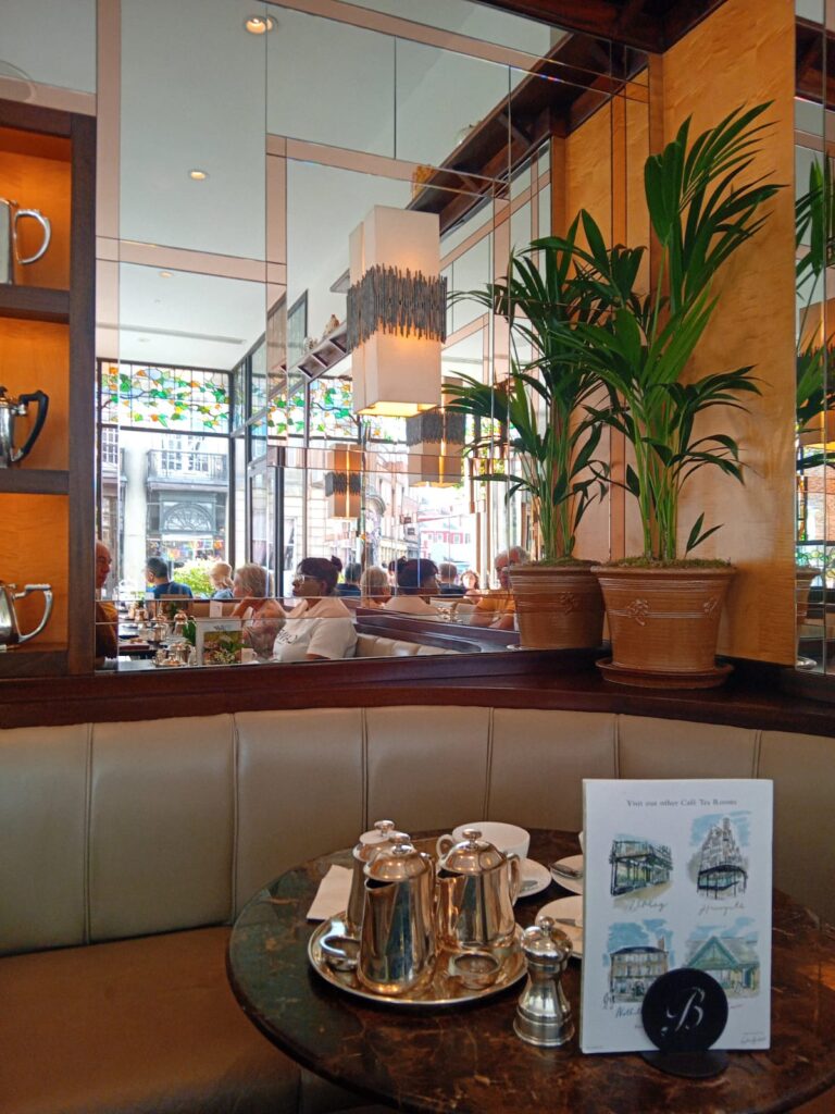 Inside Bettys in the Belmont Room, York