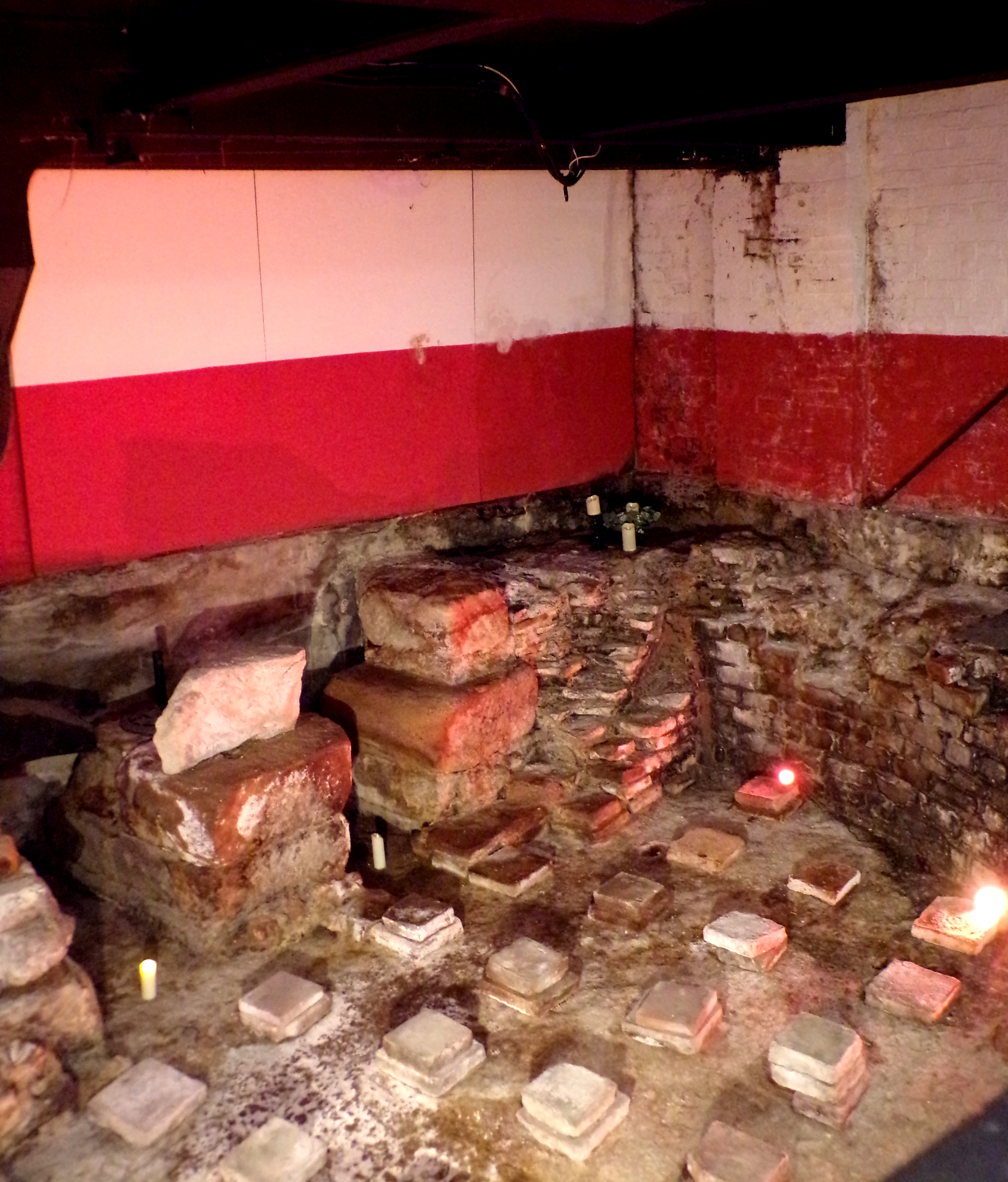 Inside the Roman Baths, York city centre
